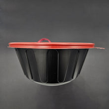 Load image into Gallery viewer, 탕용기 SM-195 파이 대 400개 블랙 용기 뚜껑 SET
